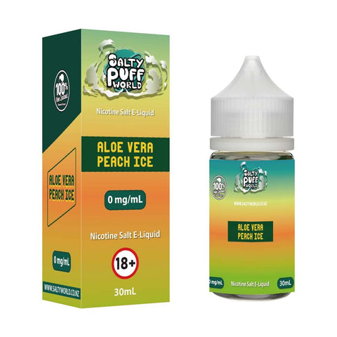 Aloe Vera Peach Ice Nicotine Salt E-Liquid | Shosha Vape NZ