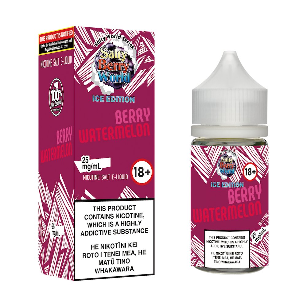 [Ice Edition] Berry Watermelon Nicotine Salt E-liquid | Shosha Vape NZ