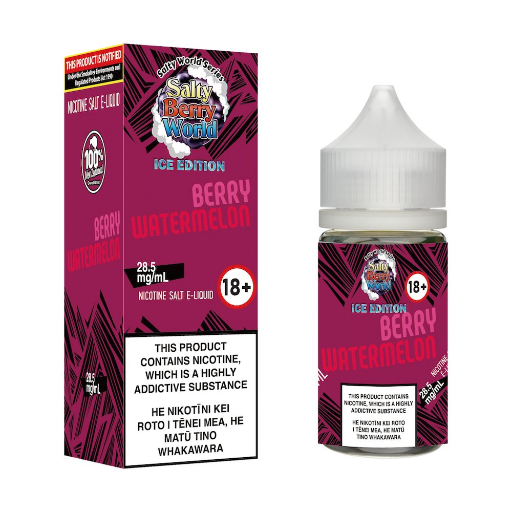 [Ice Edition] Berry Watermelon Nicotine Salt E-liquid | Shosha Vape NZ