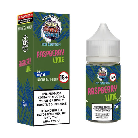 [Ice Edition] Raspberry Lime Nicotine Salt E-liquid | Shosha Vape NZ