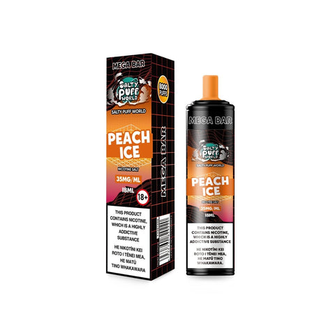 Mega Bar Peach Ice Disposable Vape | Shosha Vape NZ