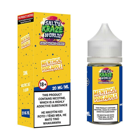 Menthol Pineapple Nicotine Salt E-liquid | Shosha Vape NZ