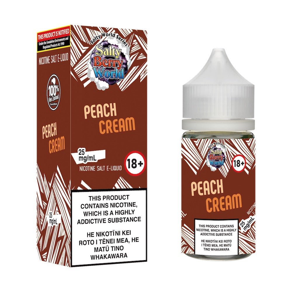 Peach Cream Nicotine Salt E-liquid | Shosha Vape NZ