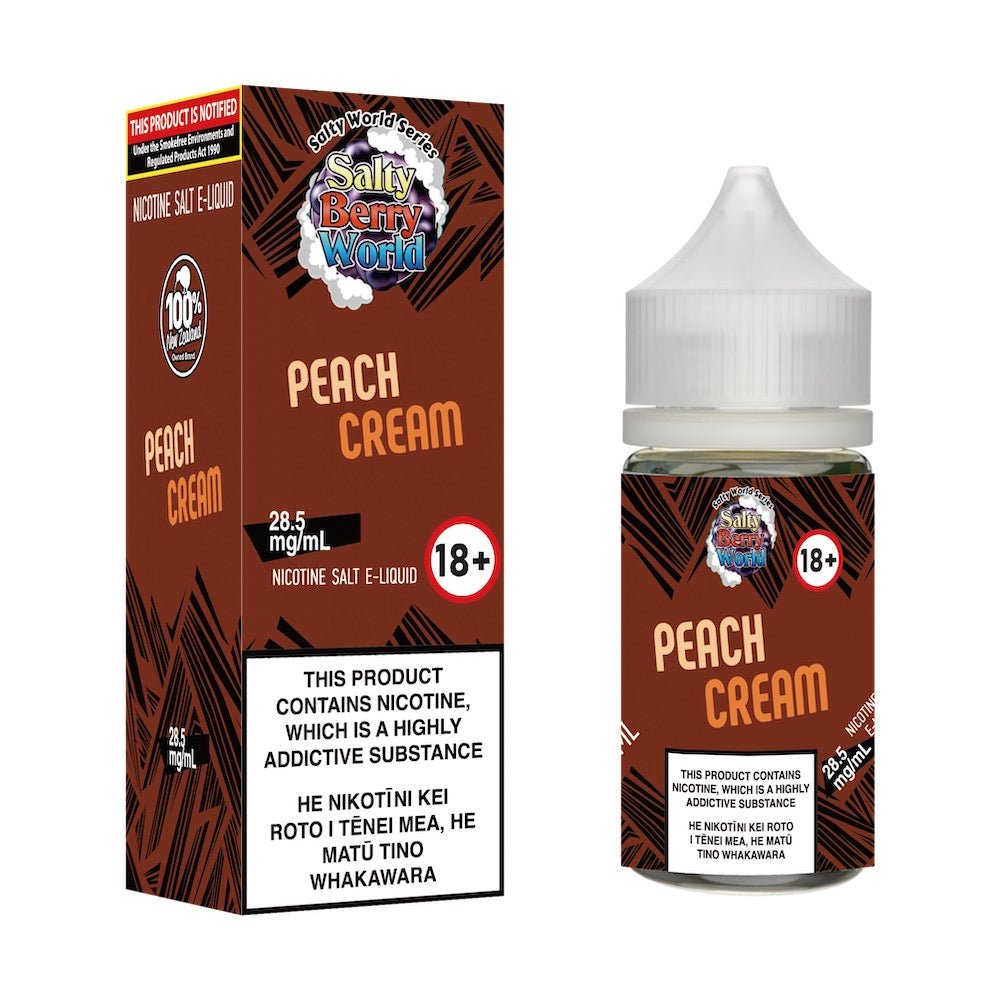 Peach Cream Nicotine Salt E-liquid | Shosha Vape NZ