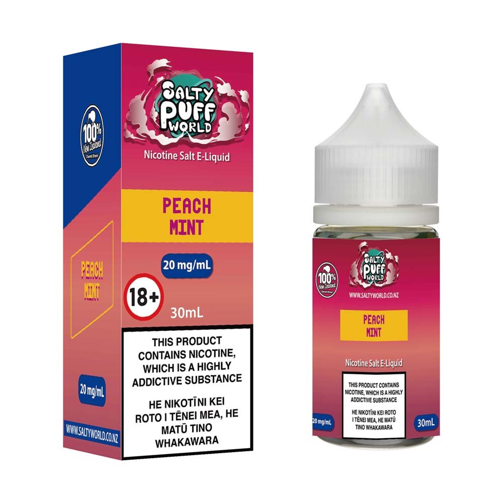 Peach Mint Nicotine Salt E-Liquid | Shosha Vape NZ