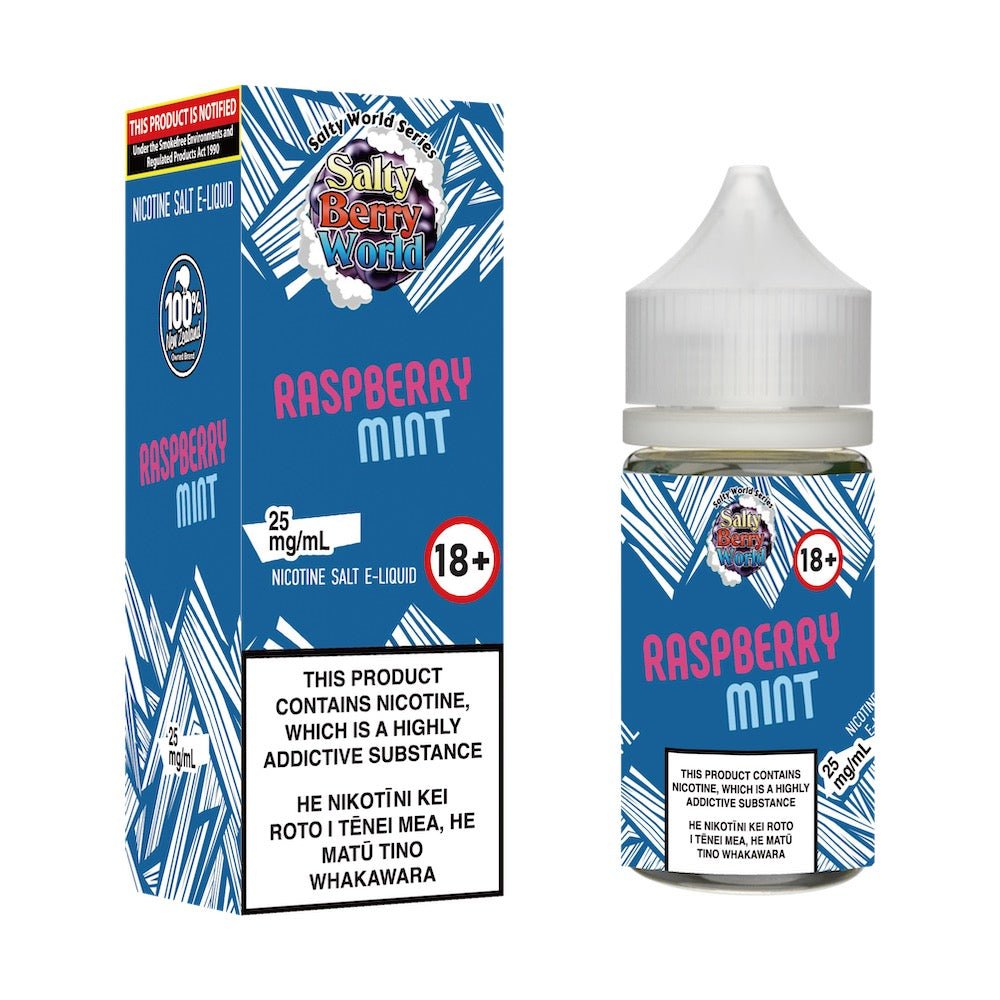 Raspberry Mint Nicotine Salt E-liquid | Shosha Vape NZ