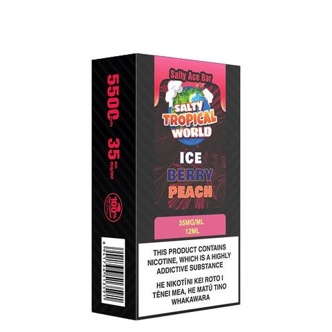 Salty Ace Bar Ice Berry Peach Disposable Vape | Shosha Vape NZ