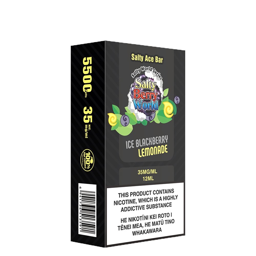 Salty Ace Bar Ice Blackberry Lemonade Disposable Vape | Shosha Vape NZ