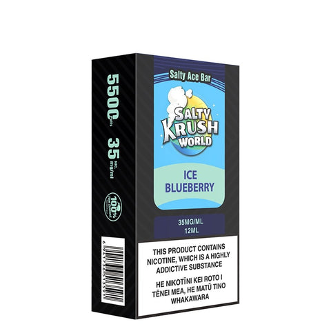 Salty Ace Bar Ice Blueberry Disposable Vape | Shosha Vape NZ