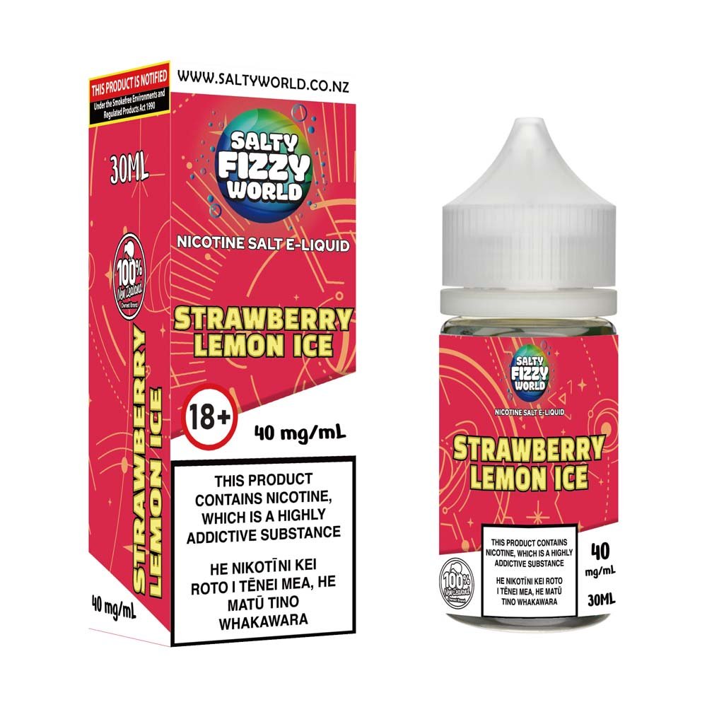 Strawberry Lemon Ice Nicotine Salt E-liquid | Shosha Vape NZ