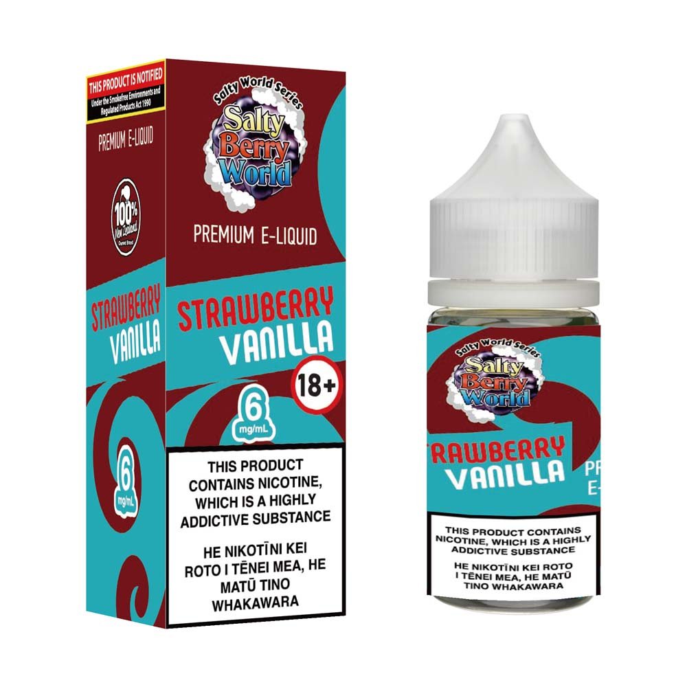 Strawberry Vanilla E-liquid | Shosha Vape NZ