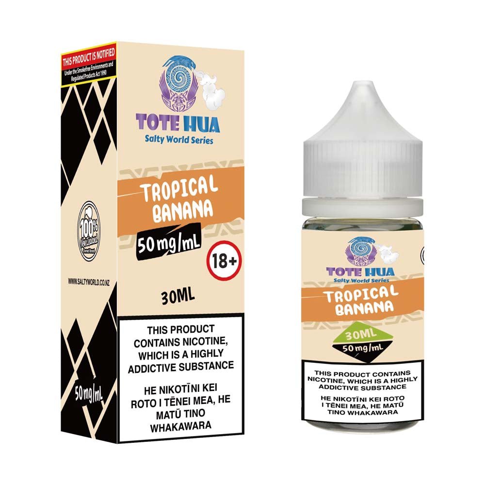 Tropical Banana Nicotine Salt E-liquid | Shosha Vape NZ