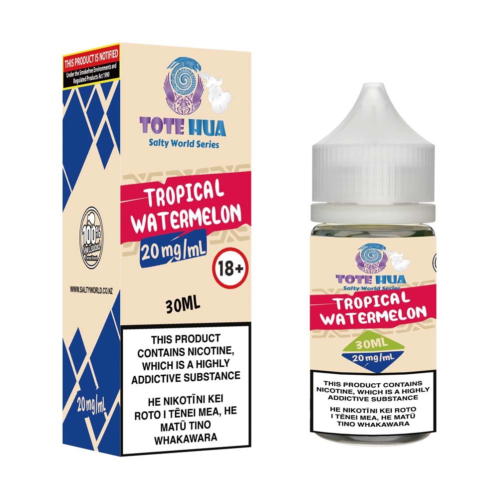 Tropical Watermelon Nicotine Salt E-liquid | Shosha Vape NZ